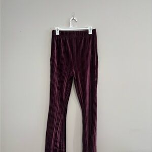 Universal Thread Velvet Purple Flare Pants